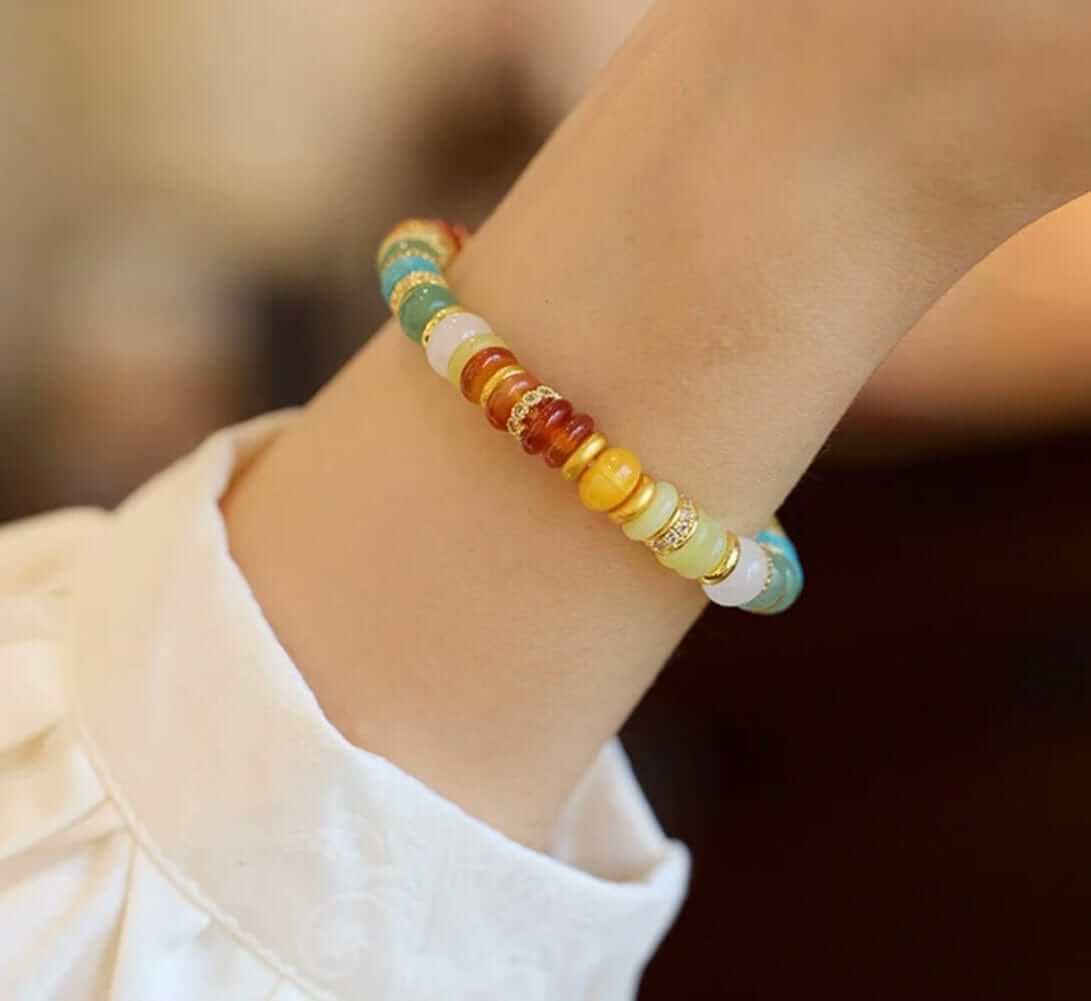 Celestial Harmony Bracelet displayed on wrist 3