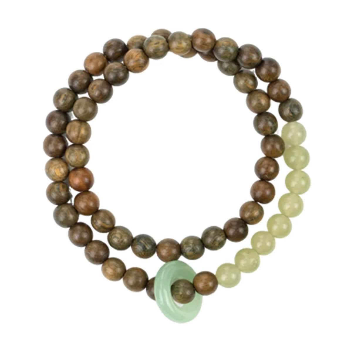 Emerald Double Strand Bracelet Dew – BodhiBloom Jewelry 5