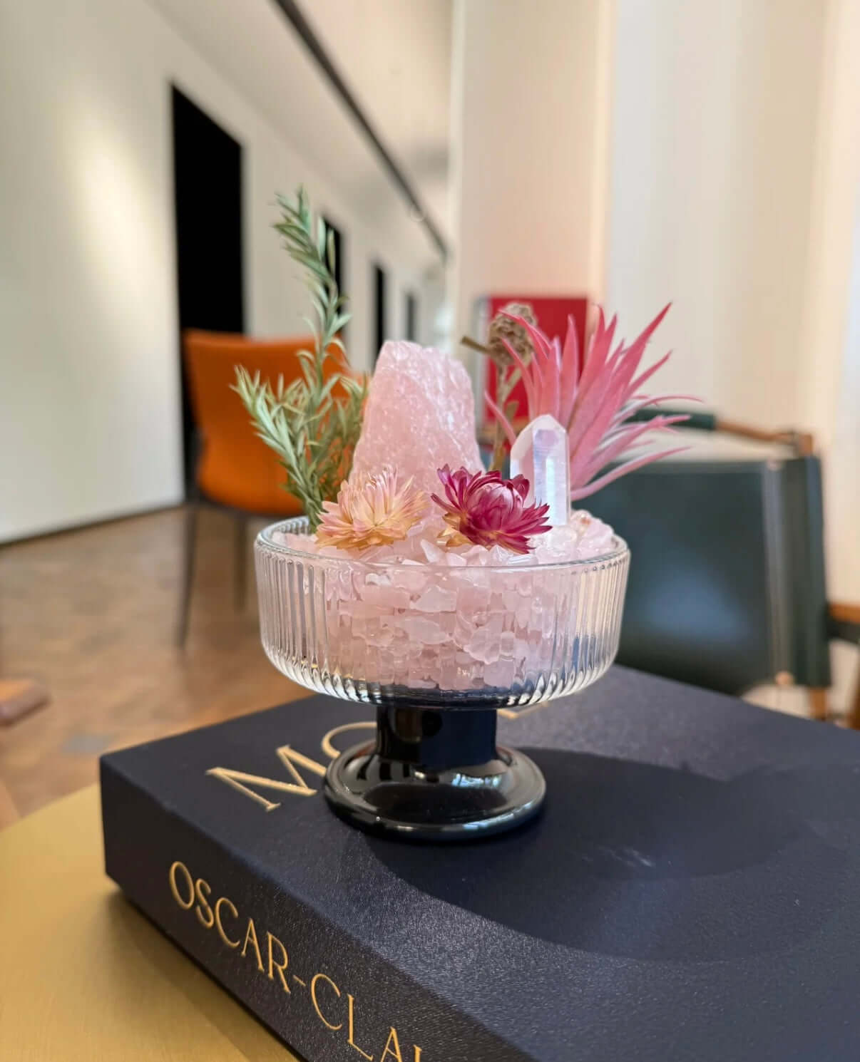 Healing Crystal Terrarium | Pink Quartz Blessing BodhiBloom