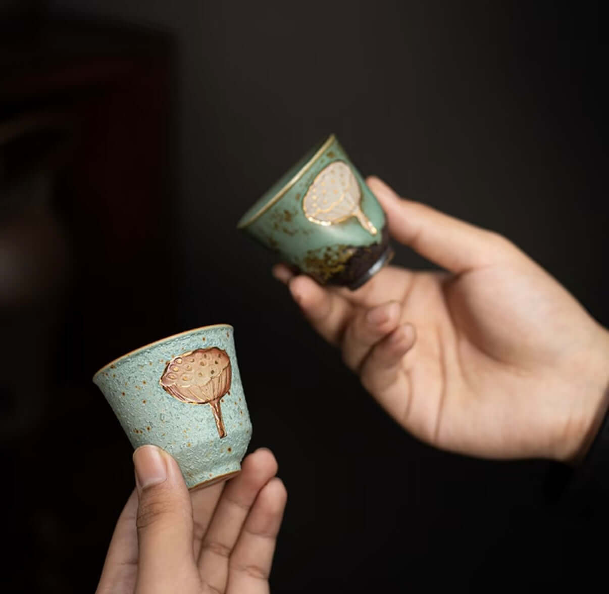Lotus Seed Sanctuary - A gilded flametouched clay relic reborn in Flametouched Clay BodhiBloom