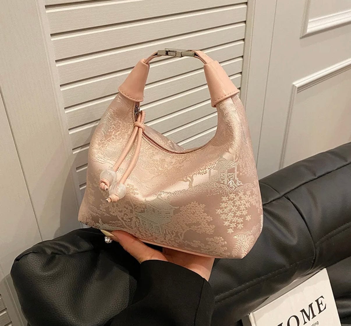 Pink Crossbody Bag Dumpling elegant women’s purse 5