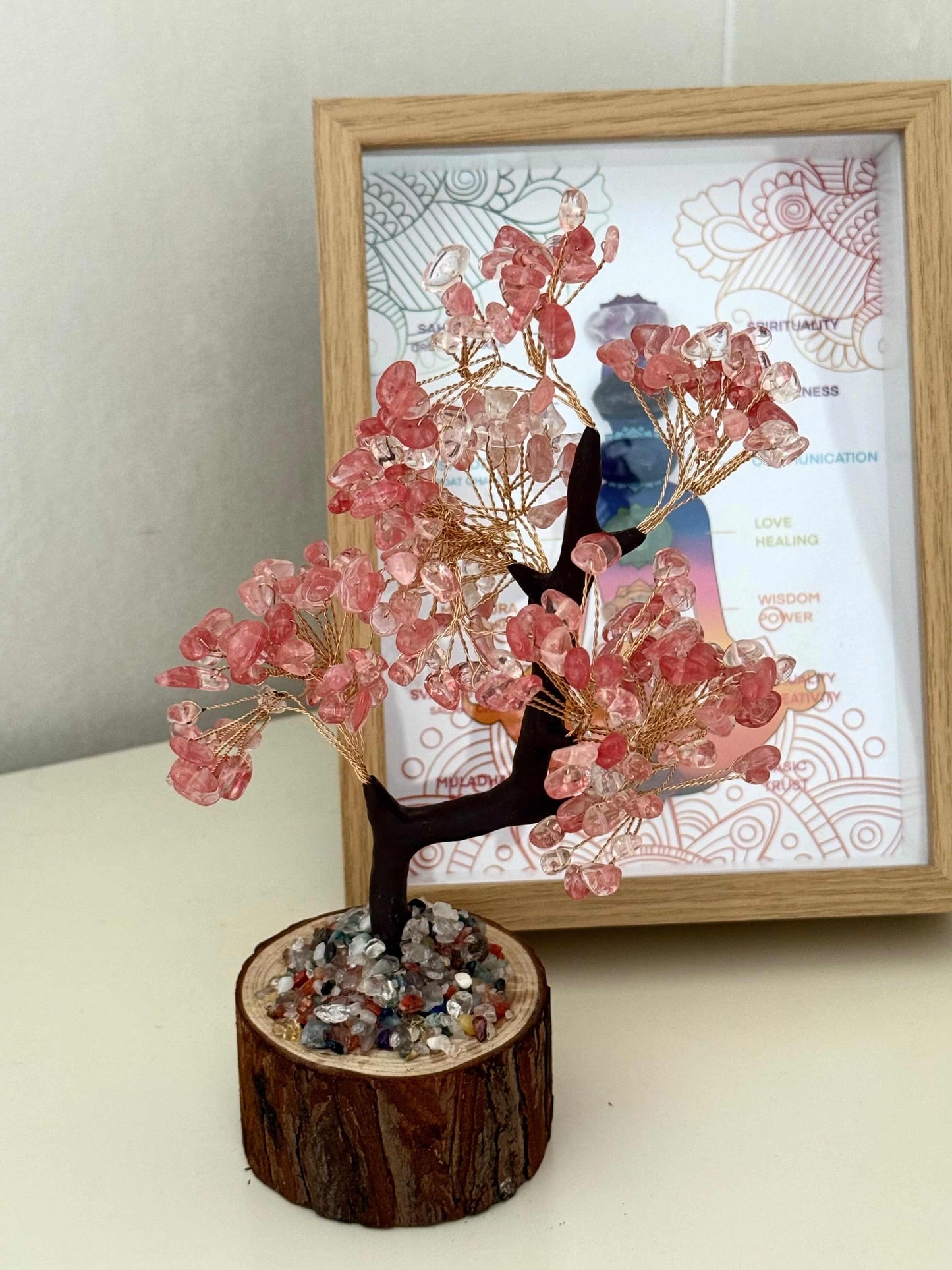 Red Agate Crystal Tree - the Vitalizing Energy of life Close up 2