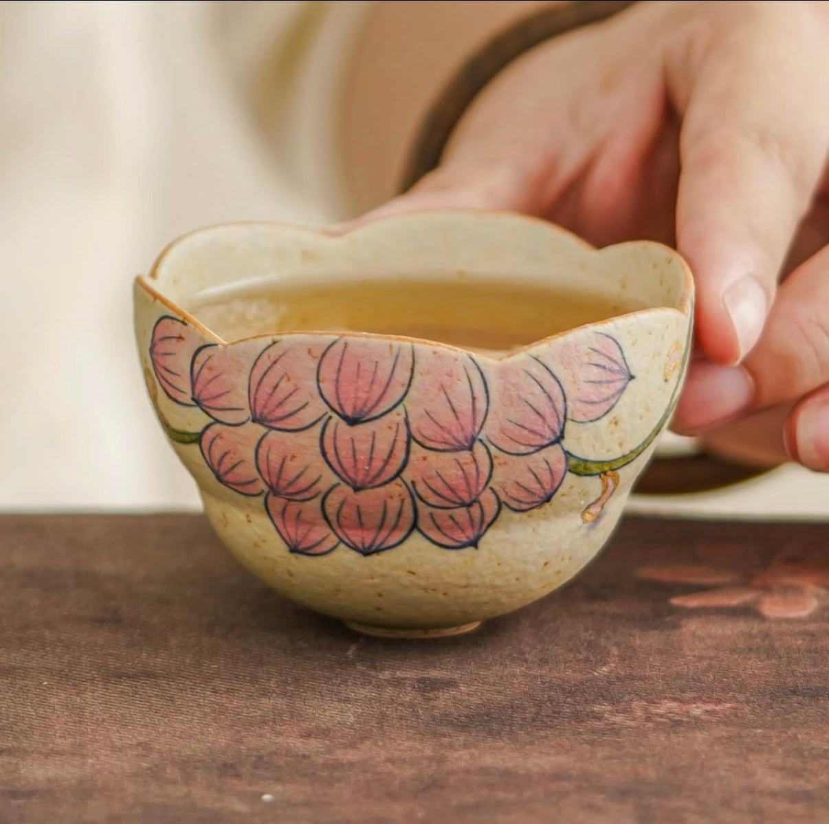 Lotus & Flamestone Tea Cup