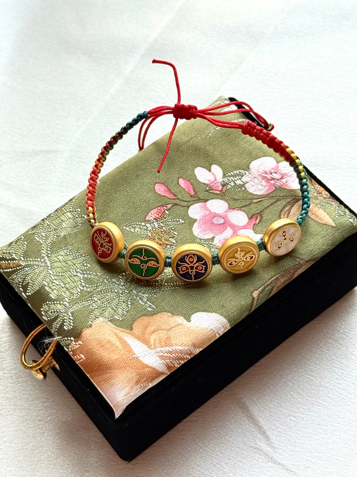 Five Wealth & Palden Lhamo Tibetan Blessing Bracelet