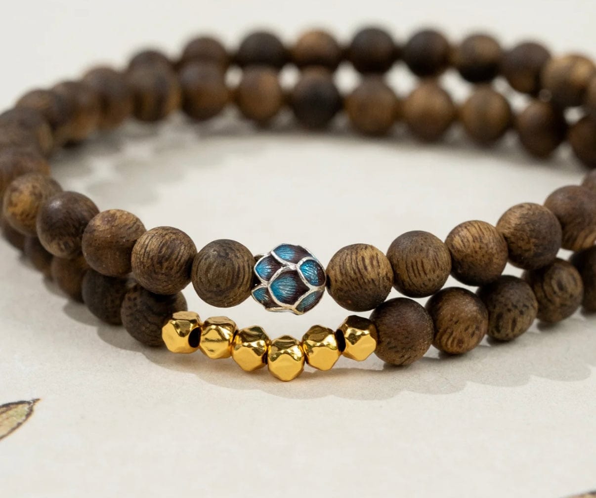 Dunhuang Mirage Heart of Agarwood Bracelet Double Strand
