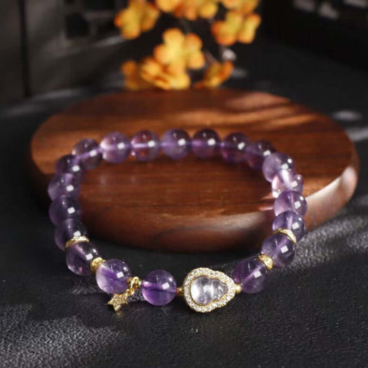 Amethyst Blessings Gourd Charm Bracelet – BodhiBloom