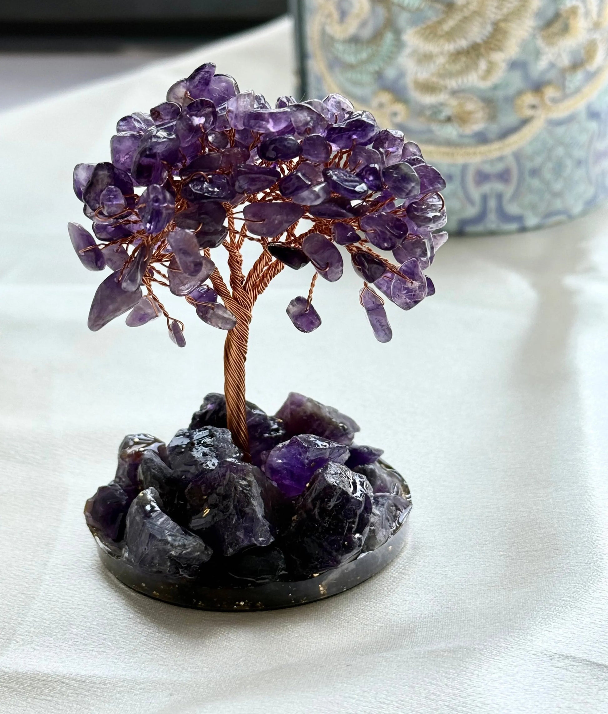 Amethyst Crystal Tree with Raw Stone Base - Spiritual Protection & Abundance BodhiBloom