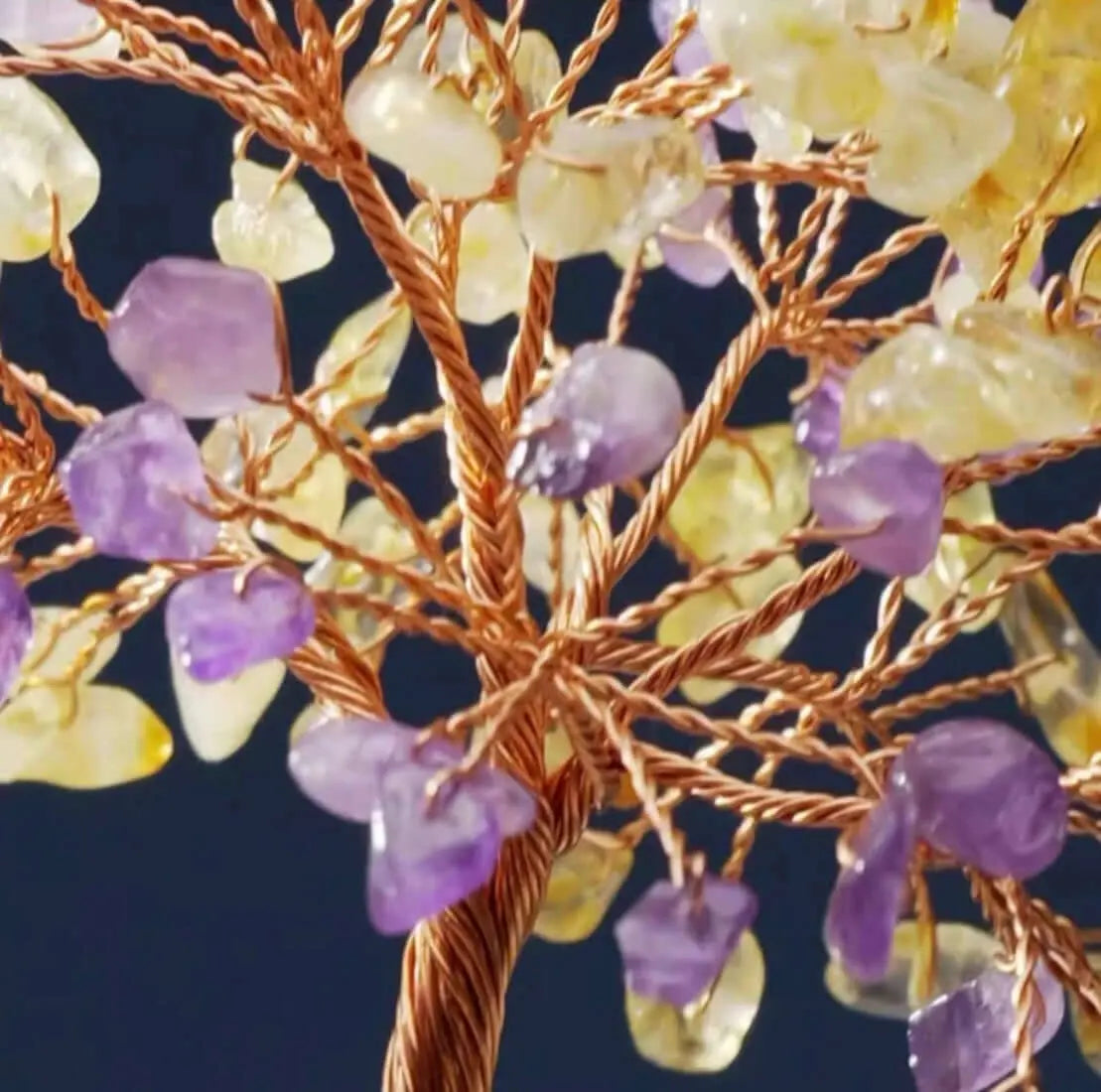 Amethyst and citrine crystal tree - A Powerful Luck Magnet BodhiBloom