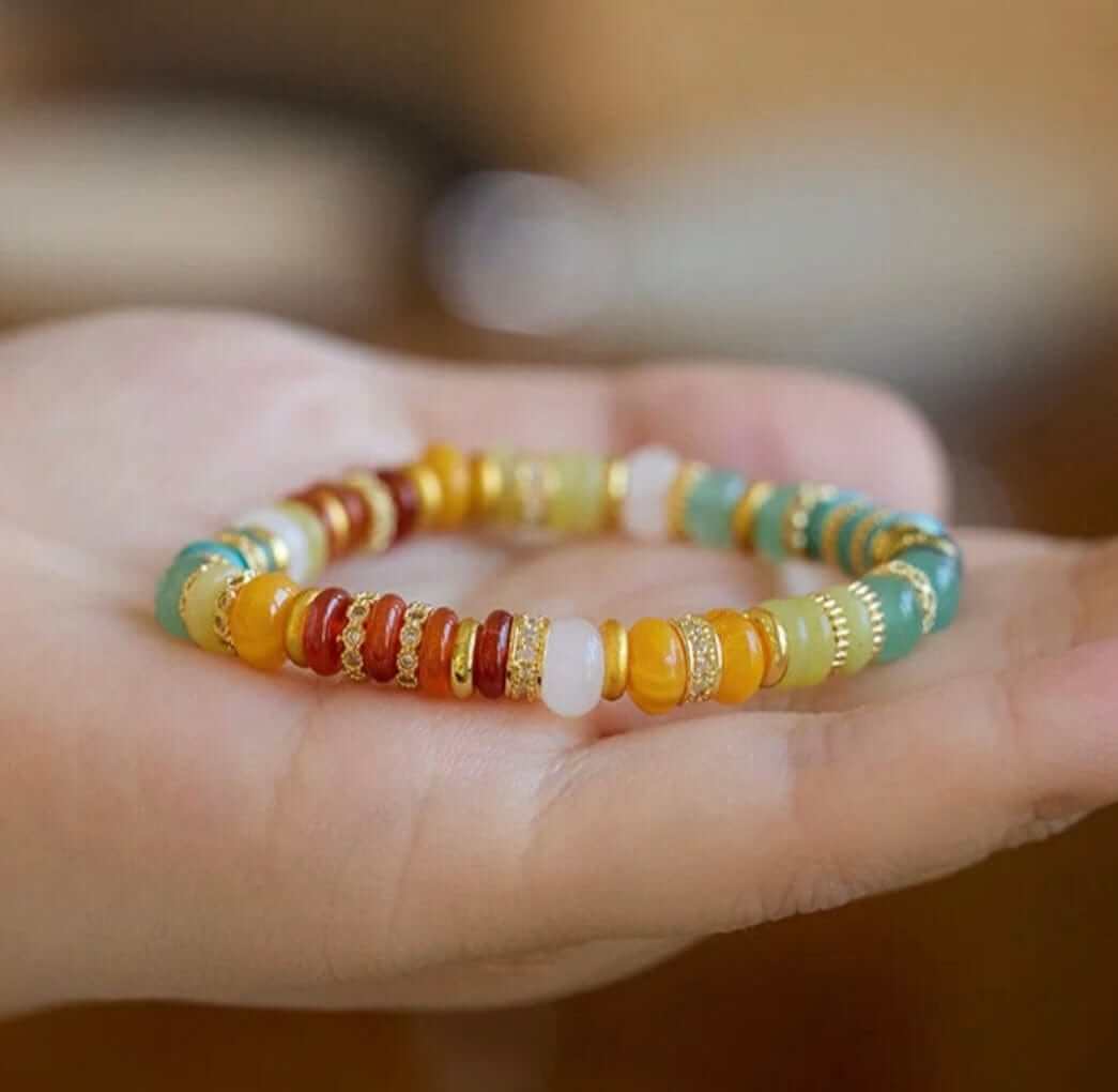 Celestial Harmony Bracelet displayed on wrist 1