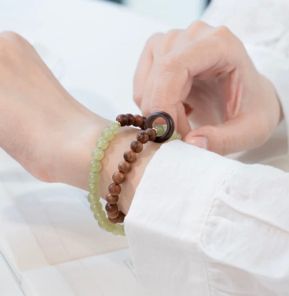 Chalcedony Bracelet Sky Rosewood Dream – BodhiBloom Jewelry 4