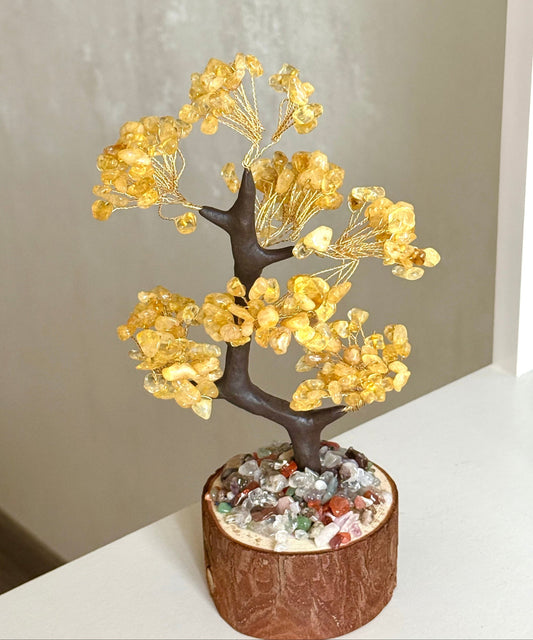 Citrine Crystal tree - The tree of Abundance BodhiBloom