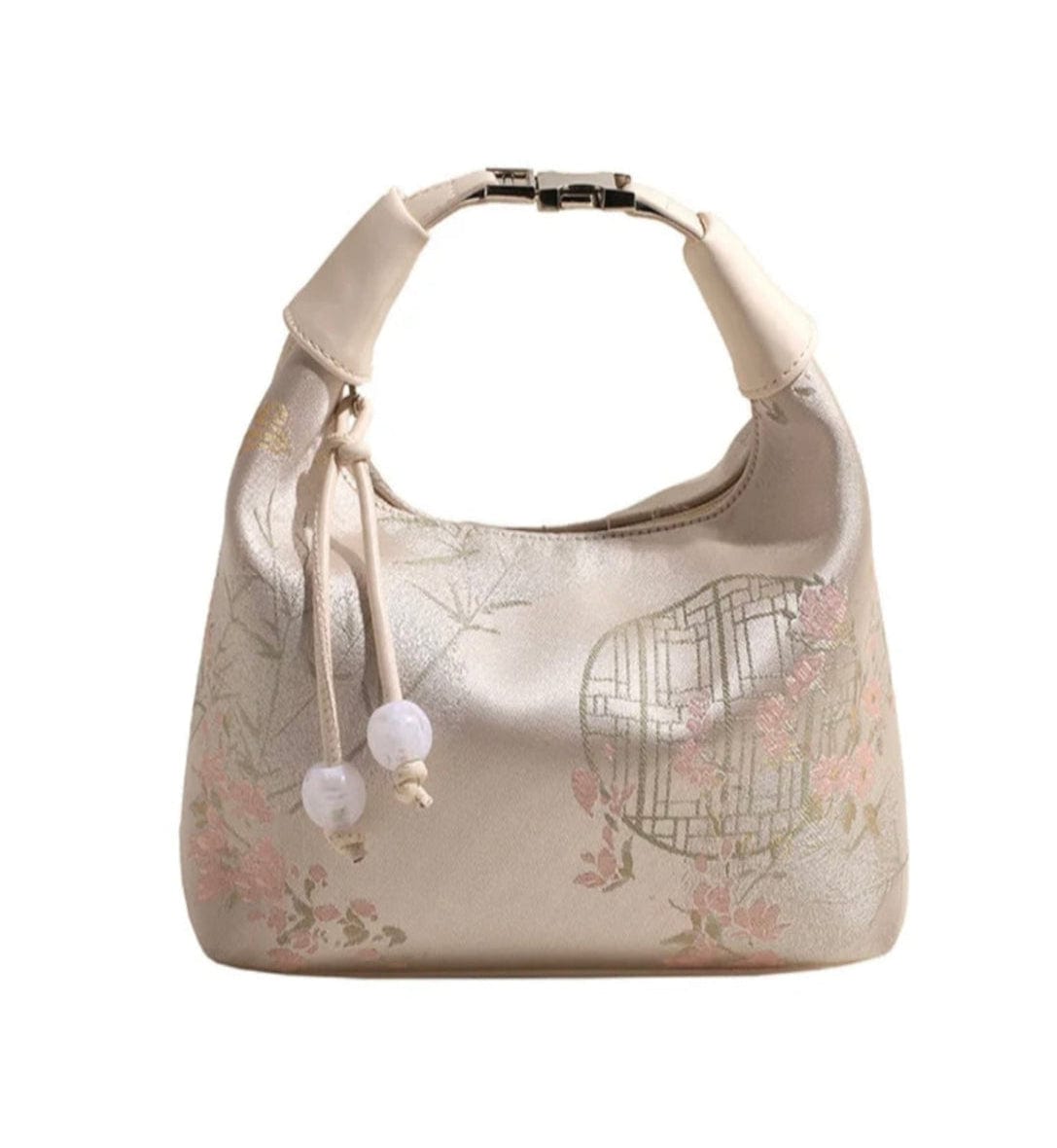 Creamy White Crossbody Bag Dumpling elegant women’s purse 1