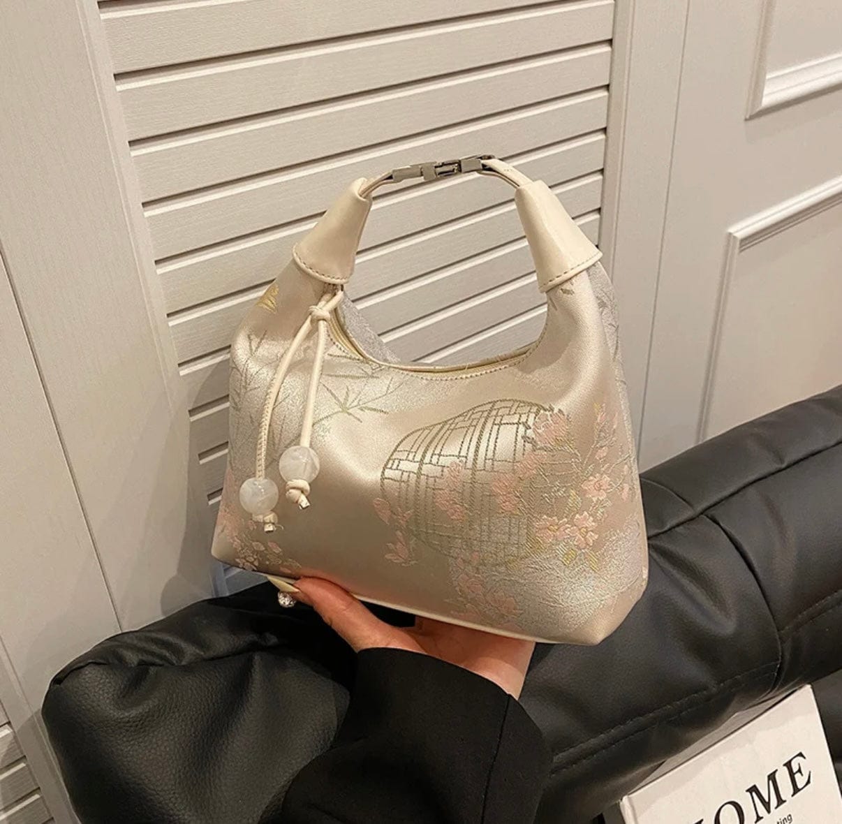 Creamy White Crossbody Bag Dumpling elegant women’s purse 3