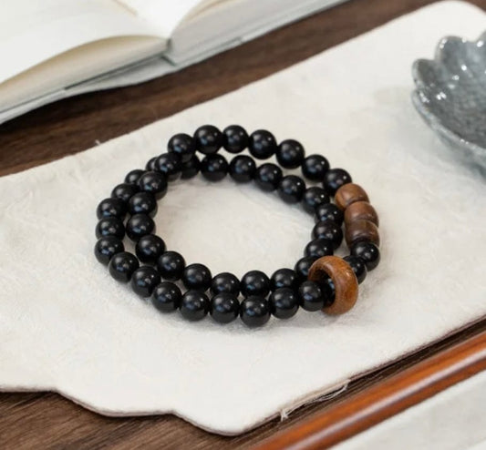 Ebony Bracelet Whisper Dual Shadows – BodhiBloom Jewelry