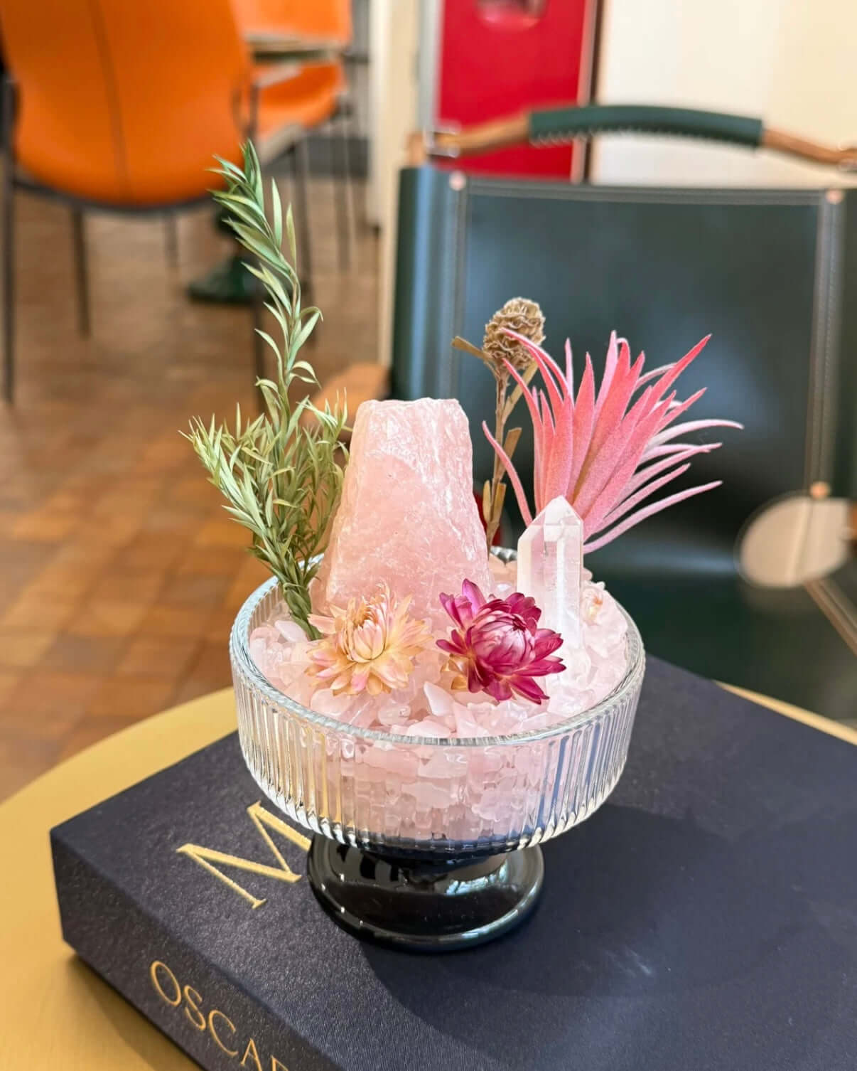 Healing Crystal Terrarium | Pink Quartz Blessing BodhiBloom