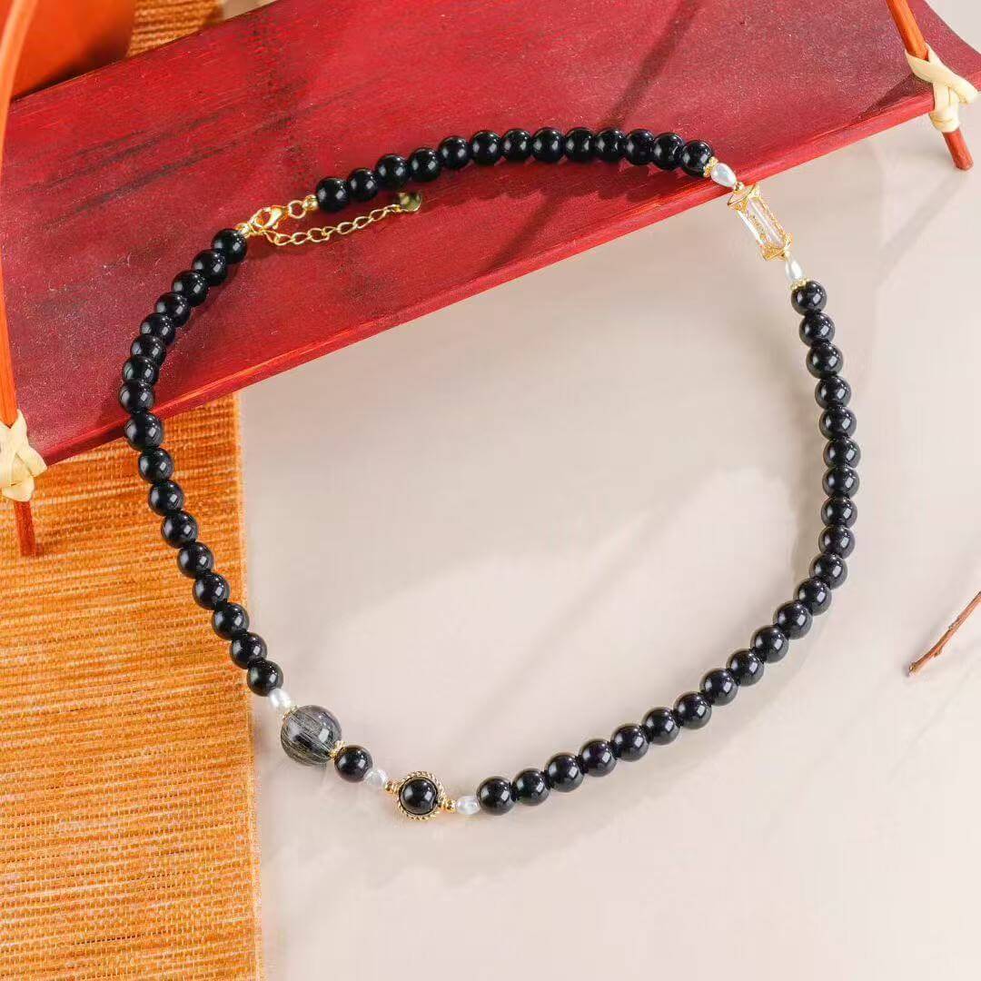 Obsidian Shield Bracelet BodhiBloom Double Strand