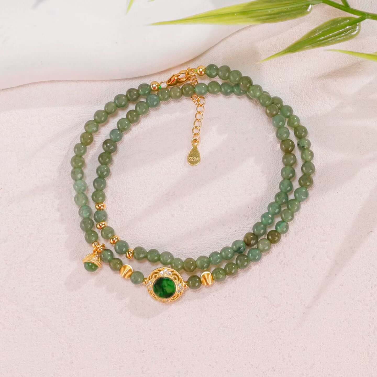 Oil-green jadeite Bracelet BodhiBloom