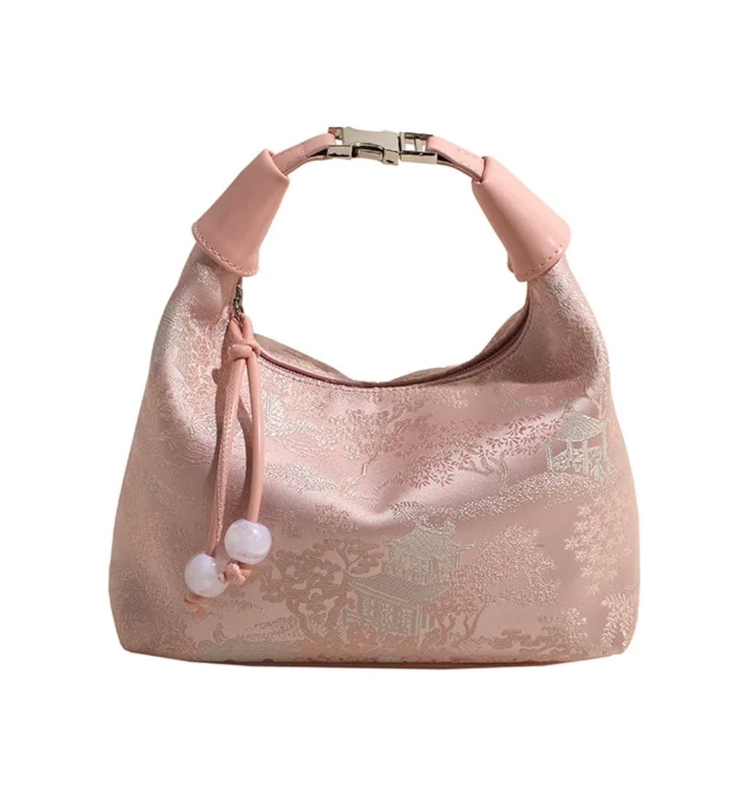 Pink Crossbody Bag Dumpling elegant women’s purse 1