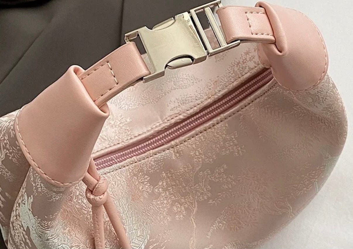 Pink Crossbody Bag Dumpling elegant women’s purse 4