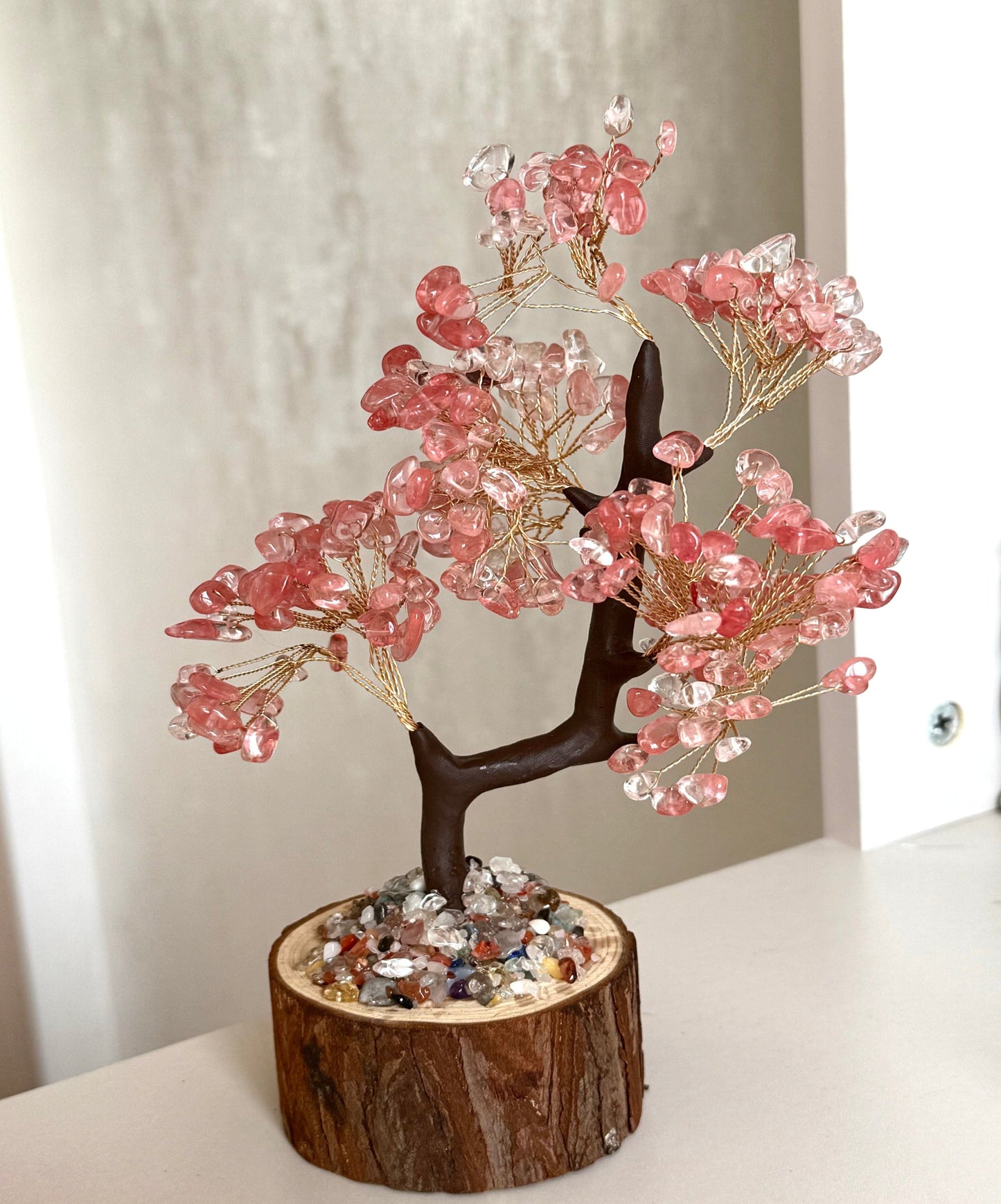 Red Agate Crystal Tree - the Vitalizing Energy of life Close up 1