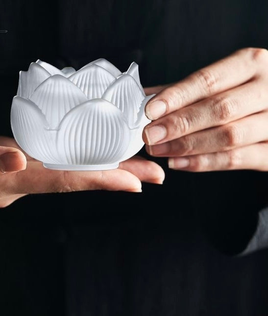Glazed lotus incense holder BodhiBloom