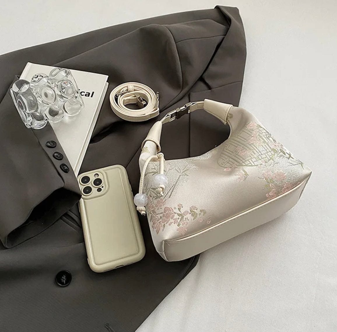 Creamy White Crossbody Bag Dumpling