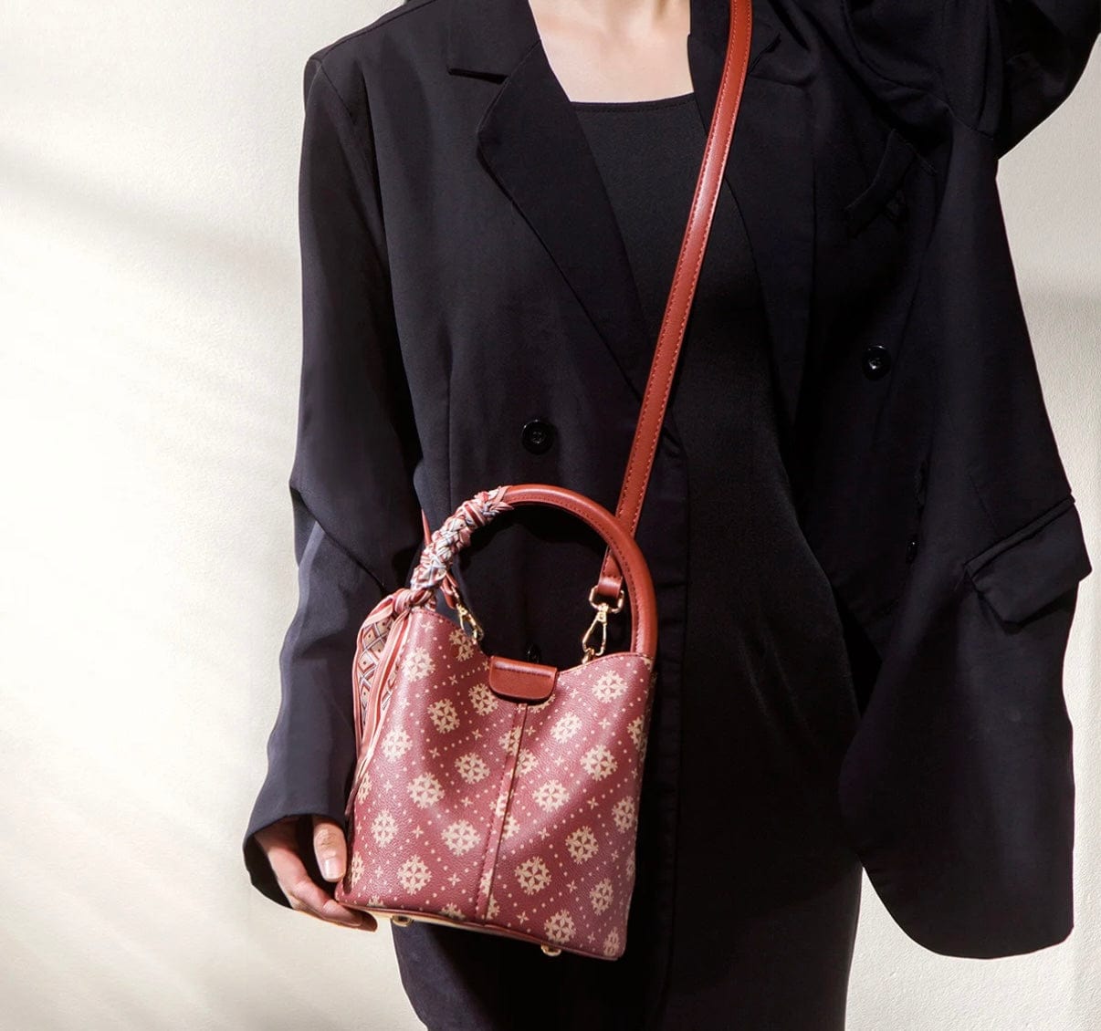 Vermillion Bucket Bag  Bloom