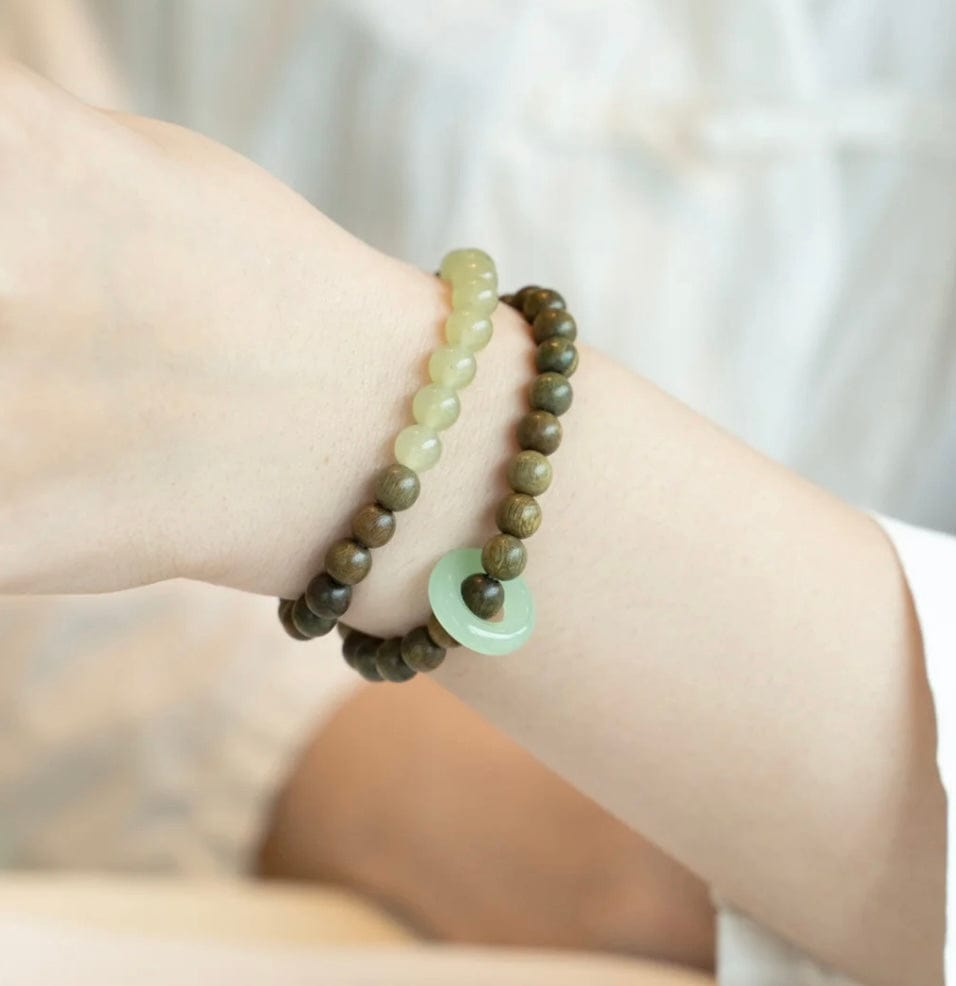 Emerald Double Strand Bracelet Dew