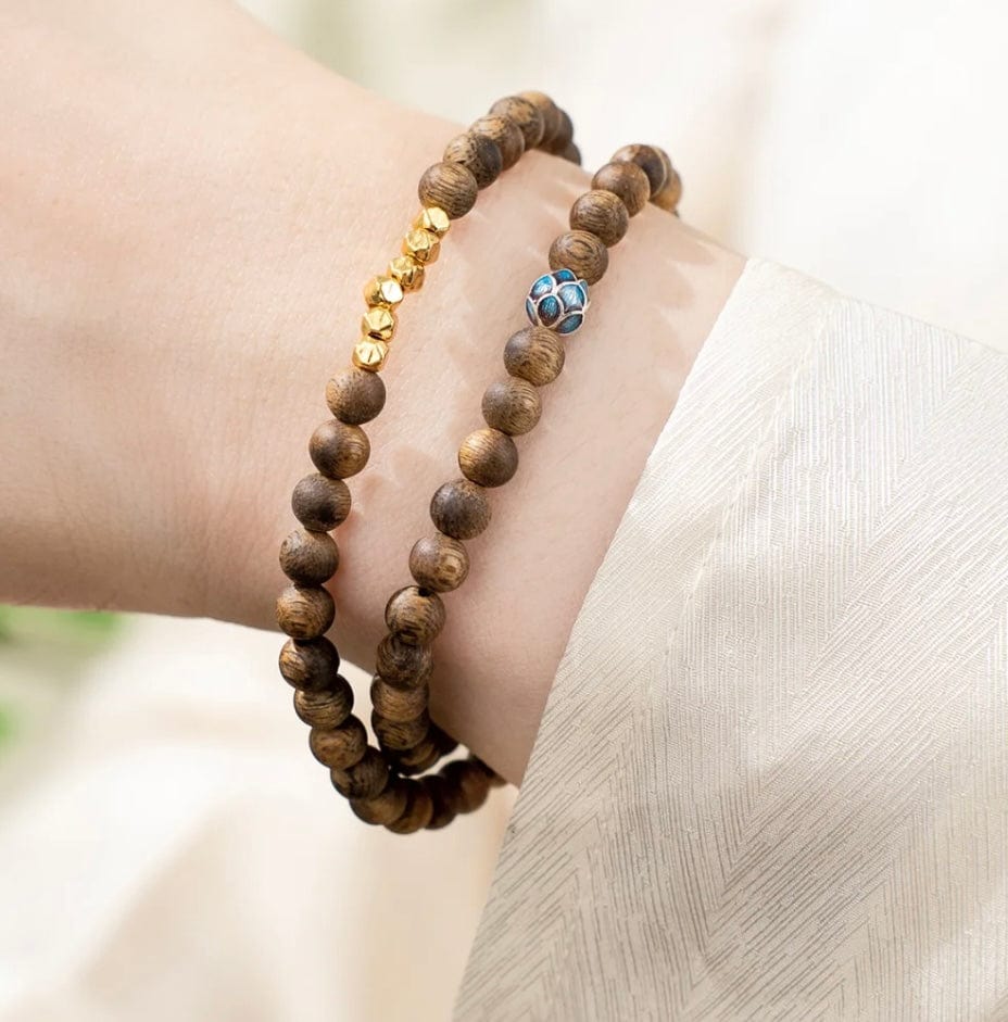 Dunhuang Mirage Heart of Agarwood Bracelet Double Strand