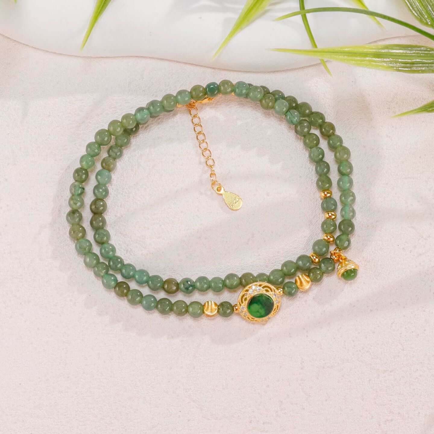 Oil-green jadeite Bracelet BodhiBloom