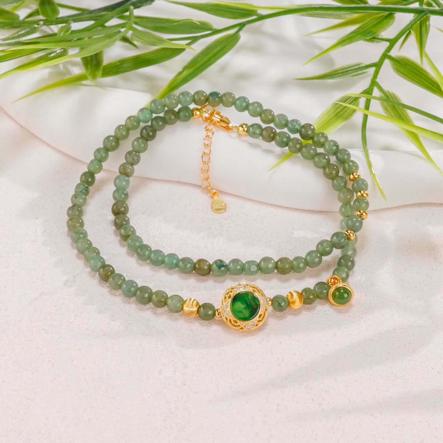 Oil-green jadeite Bracelet BodhiBloom