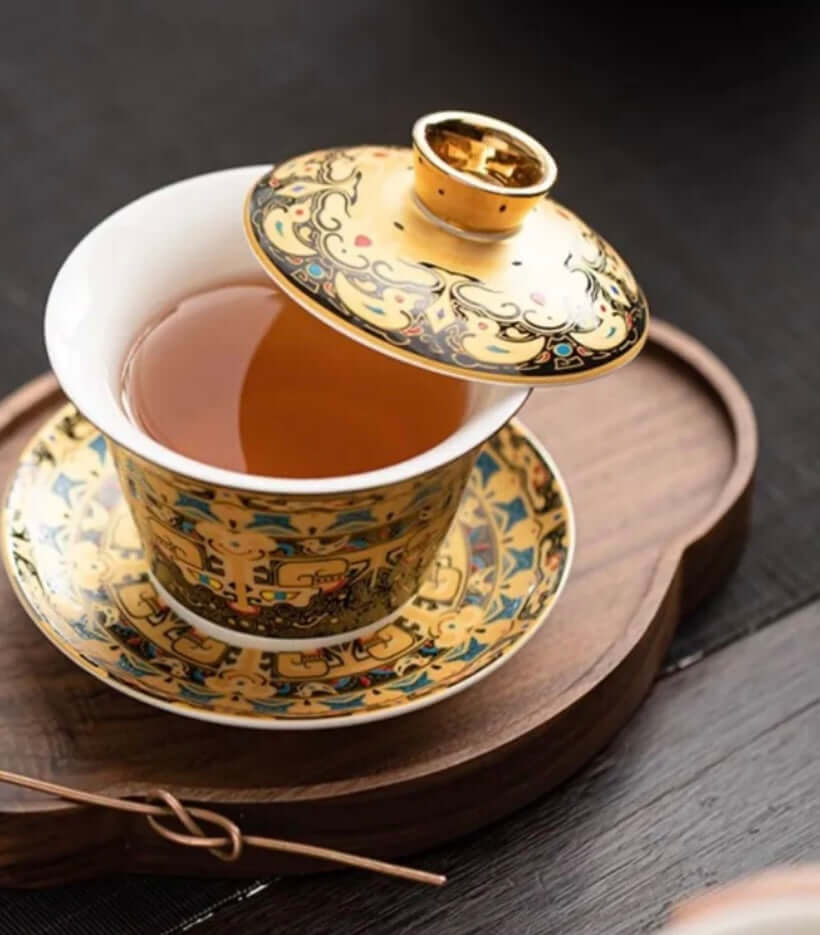 Yangzhi Jade Hovering Tea Cup - Thangka Edition BodhiBloom