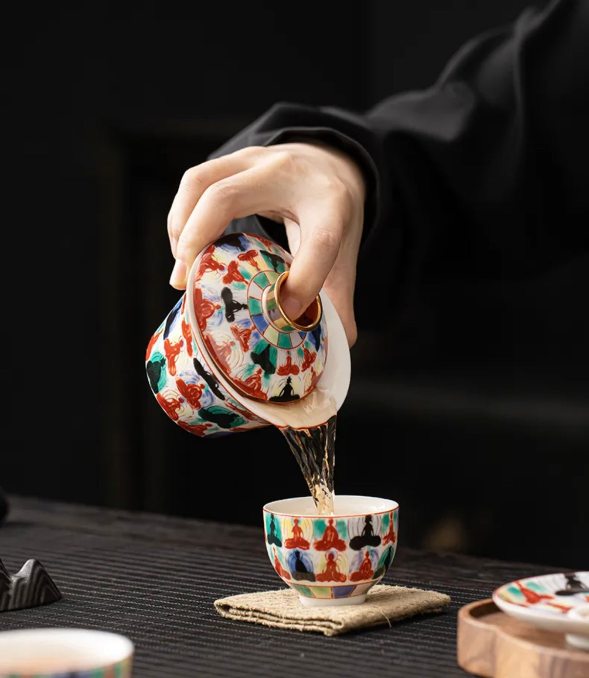 Yangzhi jade tea cup - Ten Thousand Buddhas Edition BodhiBloom